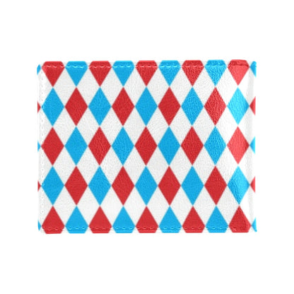 Harlequin Print Design LKS402 Men's ID Card Wallet