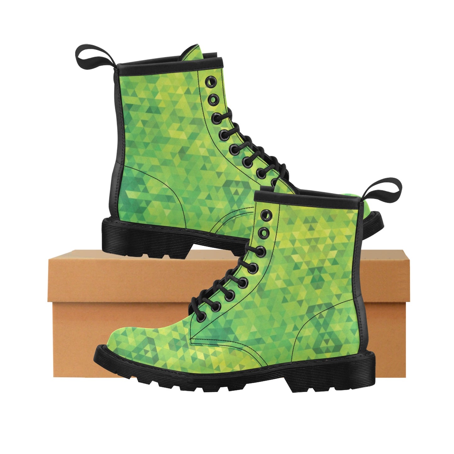 Geometric Print Design LKS402 Women's Boots