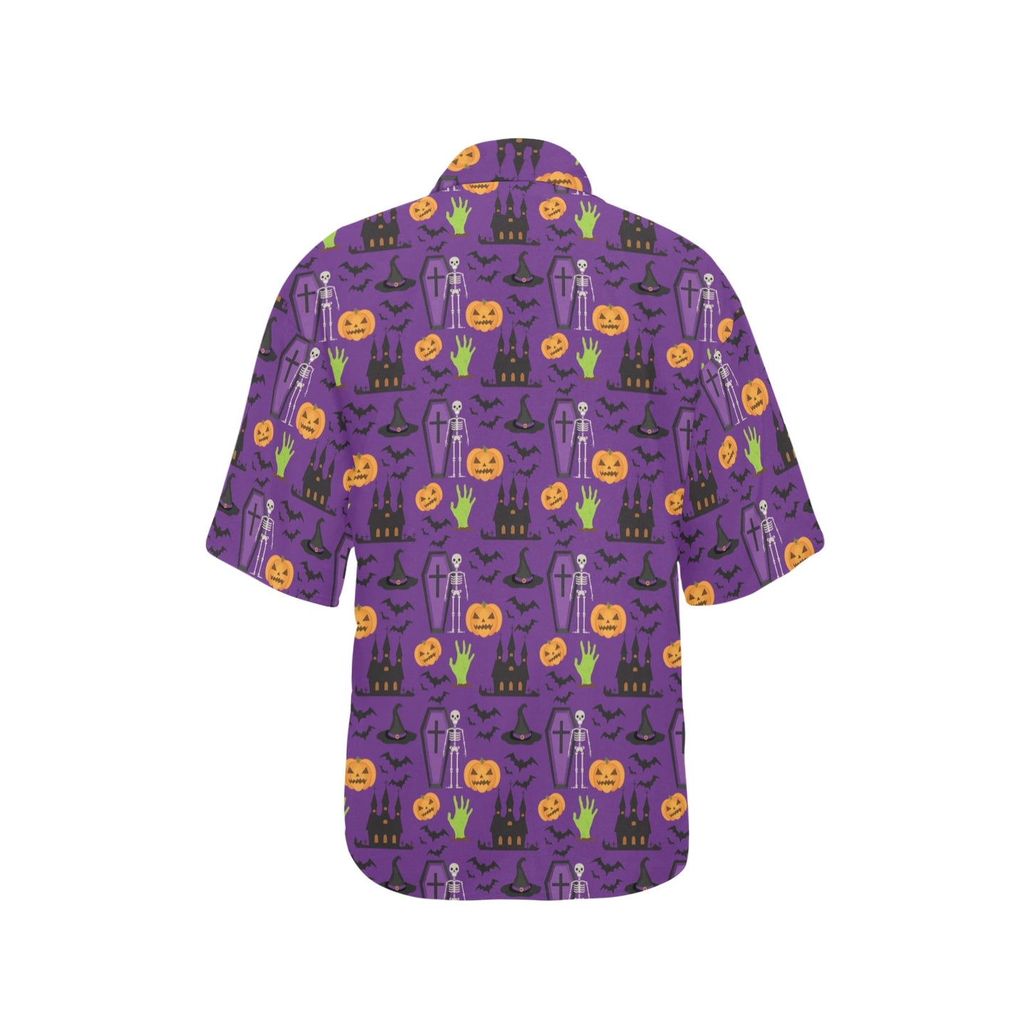Halloween Print Design LKS403 Women's Hawaiian Shirt