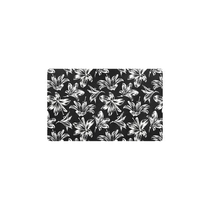 Amaryllis Pattern Print Design AL04 Kitchen Mat
