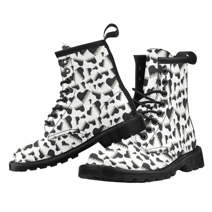 Piano Print Design LKS405 Women's Boots
