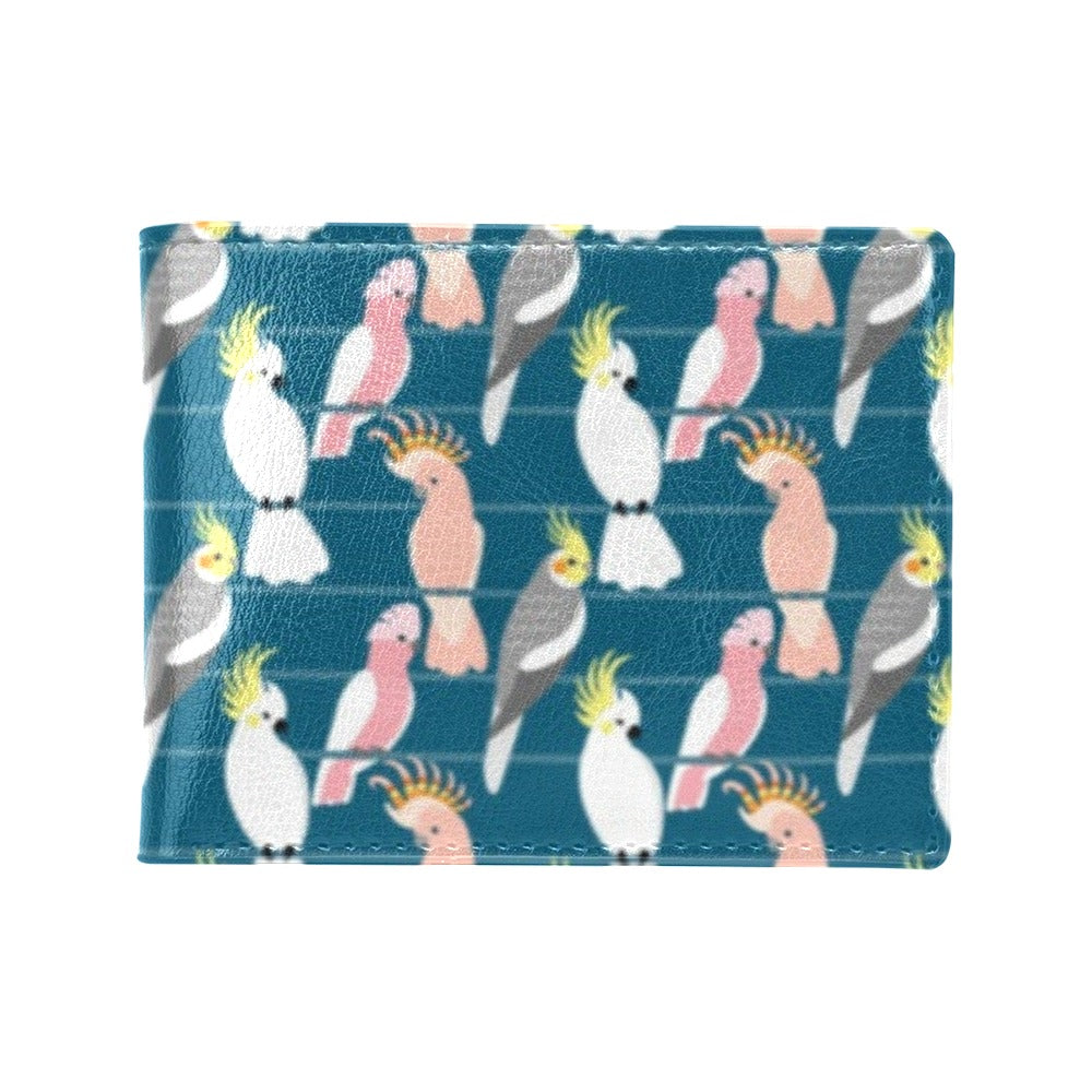 Cockatoo Print Design LKS401 Men's ID Card Wallet