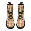 Tiki Orange Vertical Pattern Women's Boots