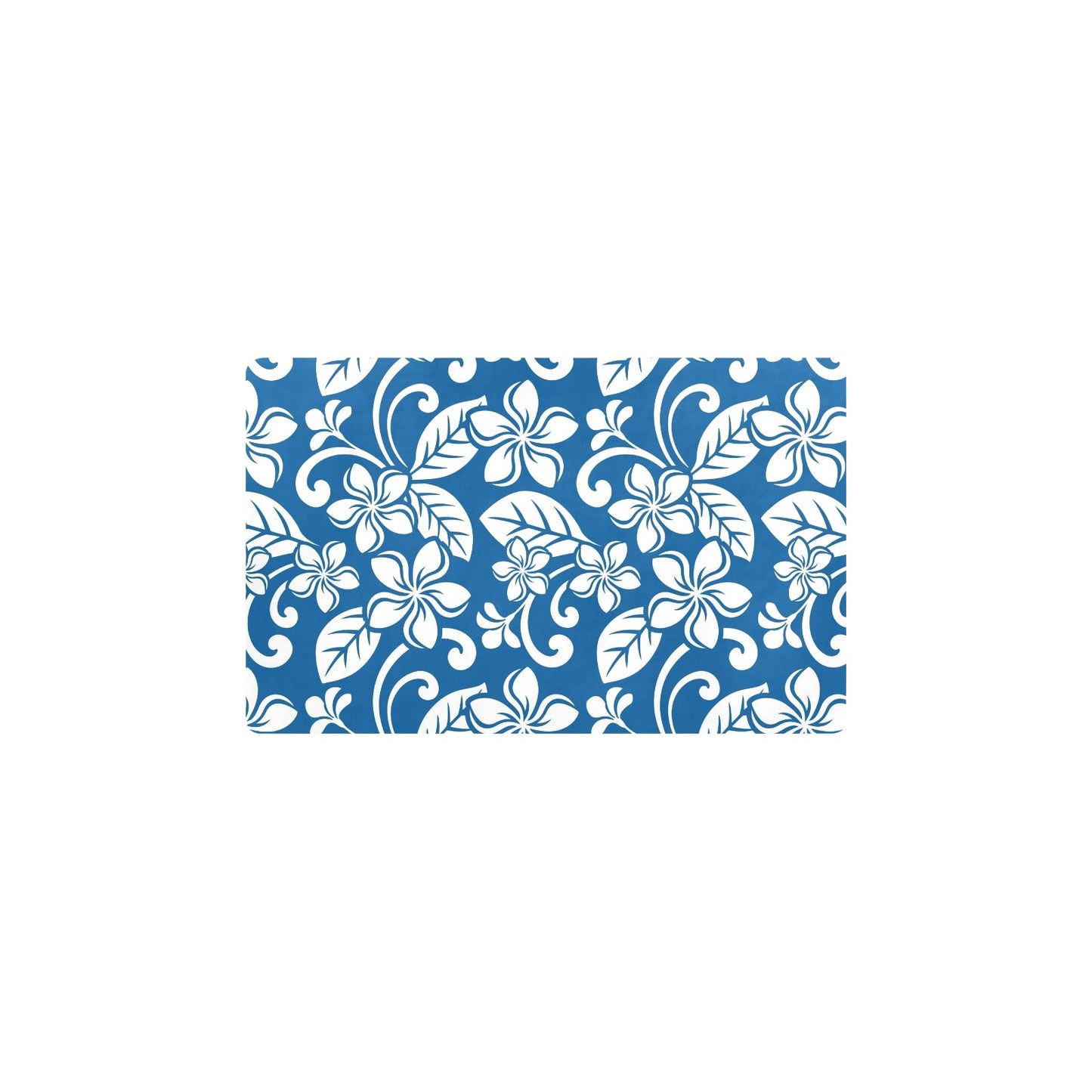 Plumeria Pattern Print Design PM013 Kitchen Mat