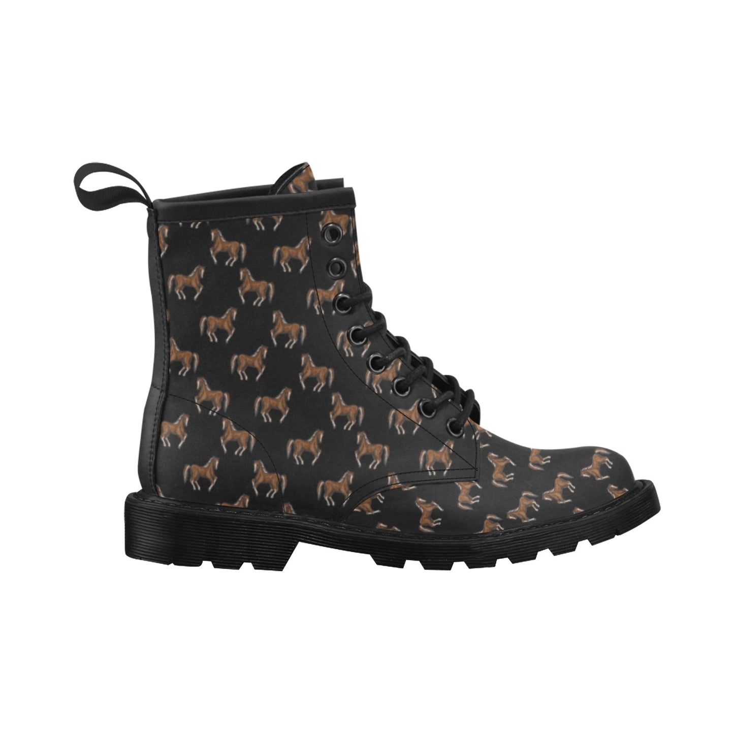 Horse Print Design LKS3010 Women's Boots