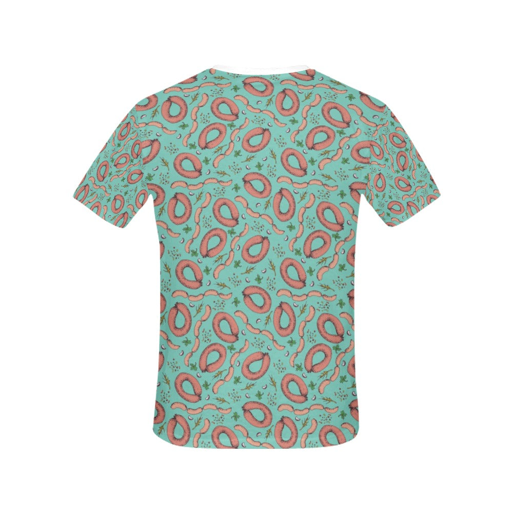 Sausage Print Design LKS303 Women's  T-shirt