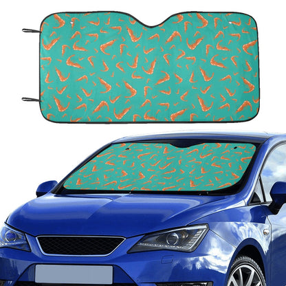 Shrimp Print Design LKS301 Car front Windshield Sun Shade