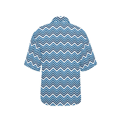 Chevron Print Design LKS403 Women's Hawaiian Shirt