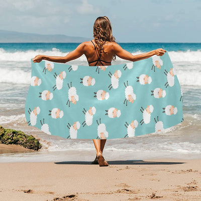 Sheep Print Design LKS406 Beach Towel 32" x 71"