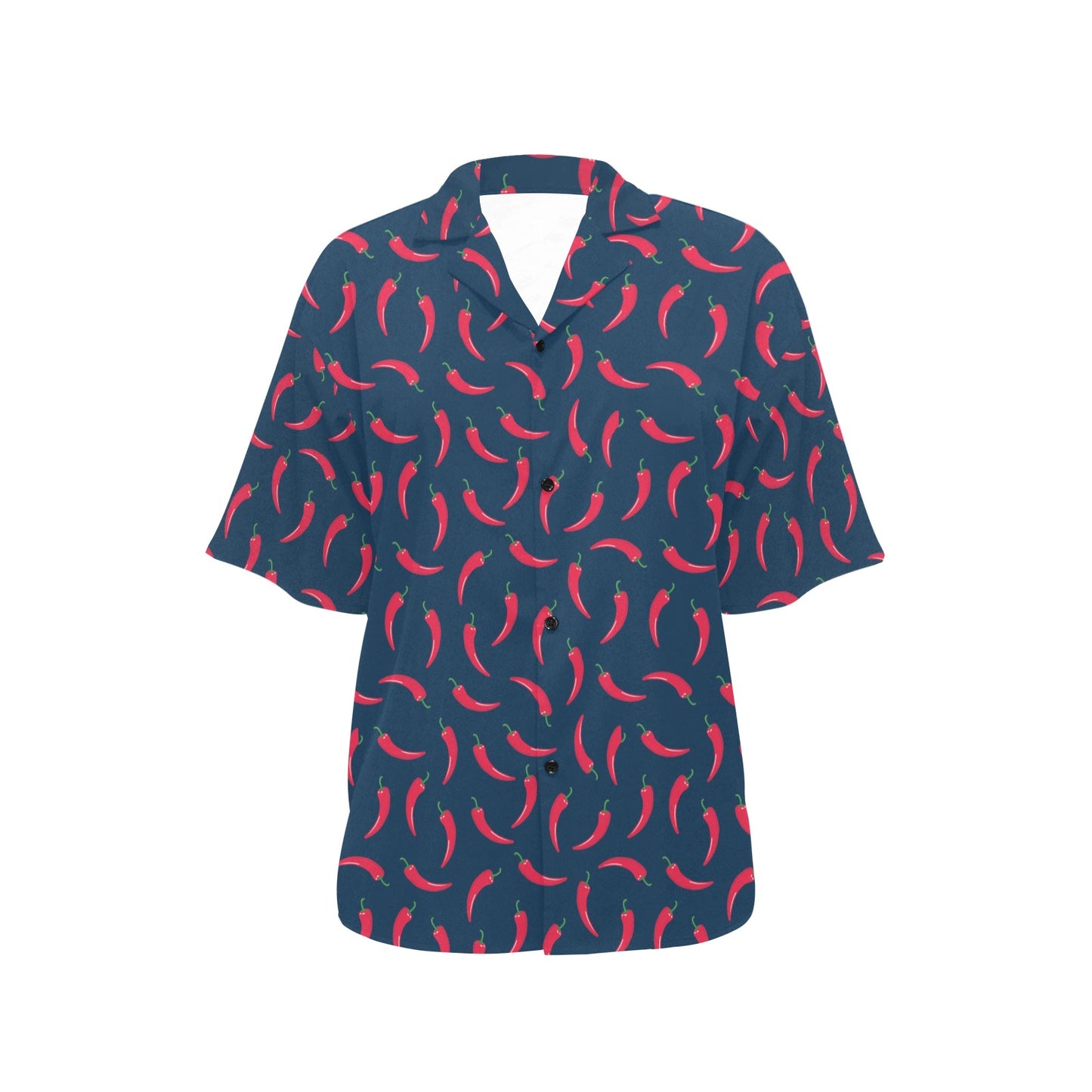 Chilli Pepper Pattern Print Design 03 Women's Hawaiian Shirt