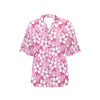 Cherry Blossom Pattern Print Design CB02 Women's Hawaiian Shirt