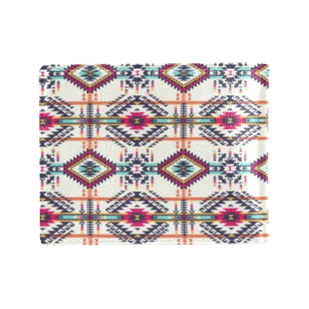 Indian Navajo Art Themed Design Print Men's ID Card Wallet