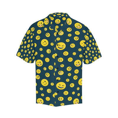Smiley Face Emoji Print Design LKS301 Men's Hawaiian Shirt
