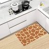 Giraffe Texture Print Kitchen Mat