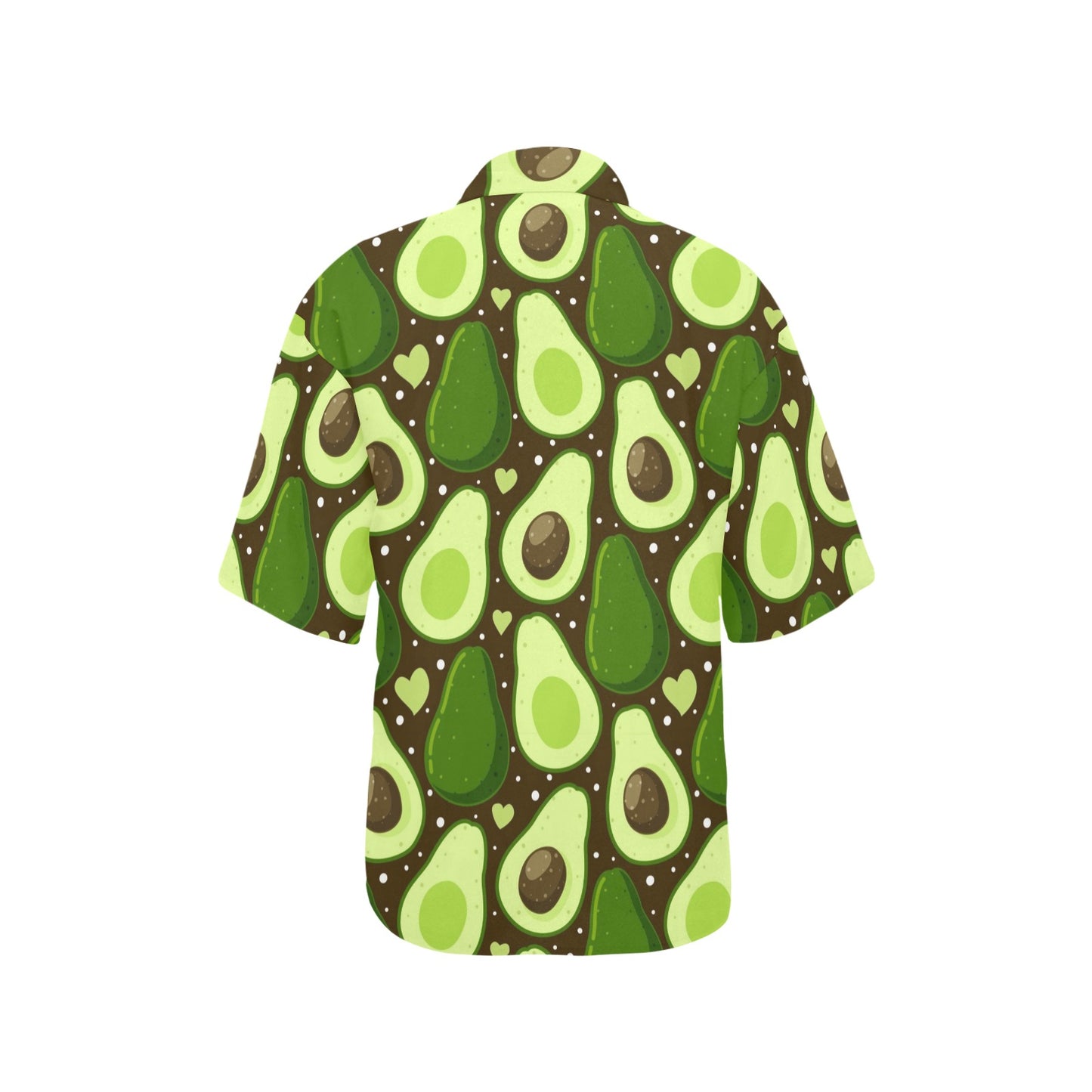 Avocado Pattern Print Design AC04 Women's Hawaiian Shirt