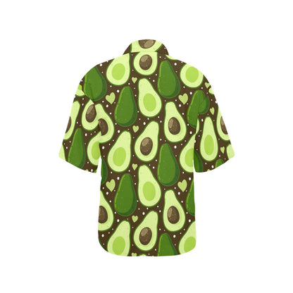 Avocado Pattern Print Design AC04 Women's Hawaiian Shirt