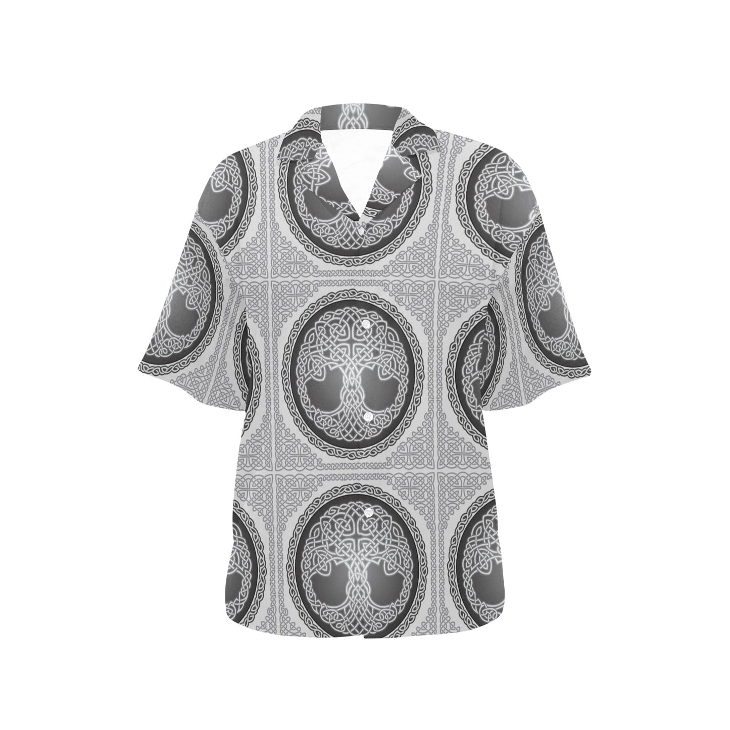 Celtic Tree of life Print Women's Hawaiian Shirt