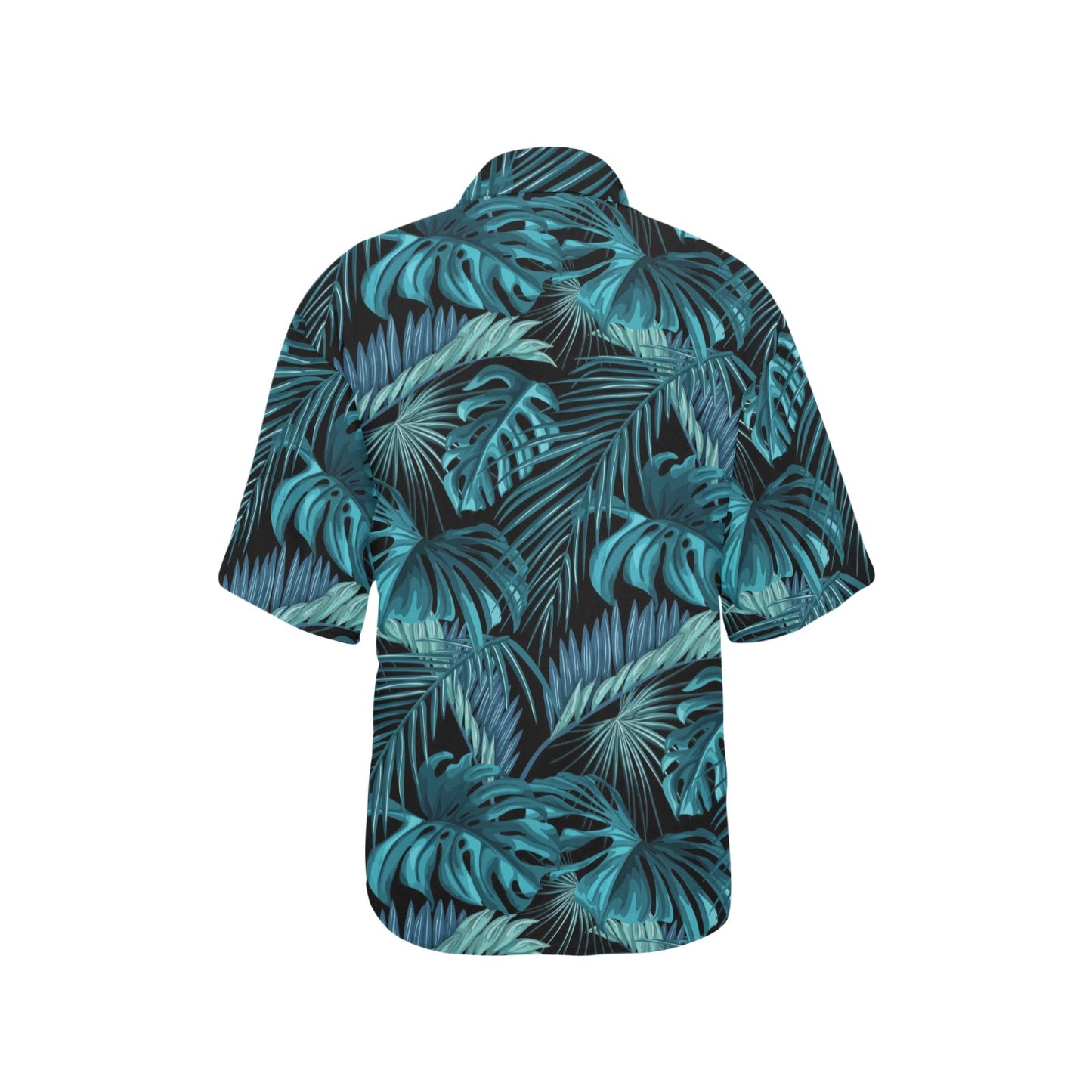 Palm Leaf Pattern Print Design A03 Women's Hawaiian Shirt