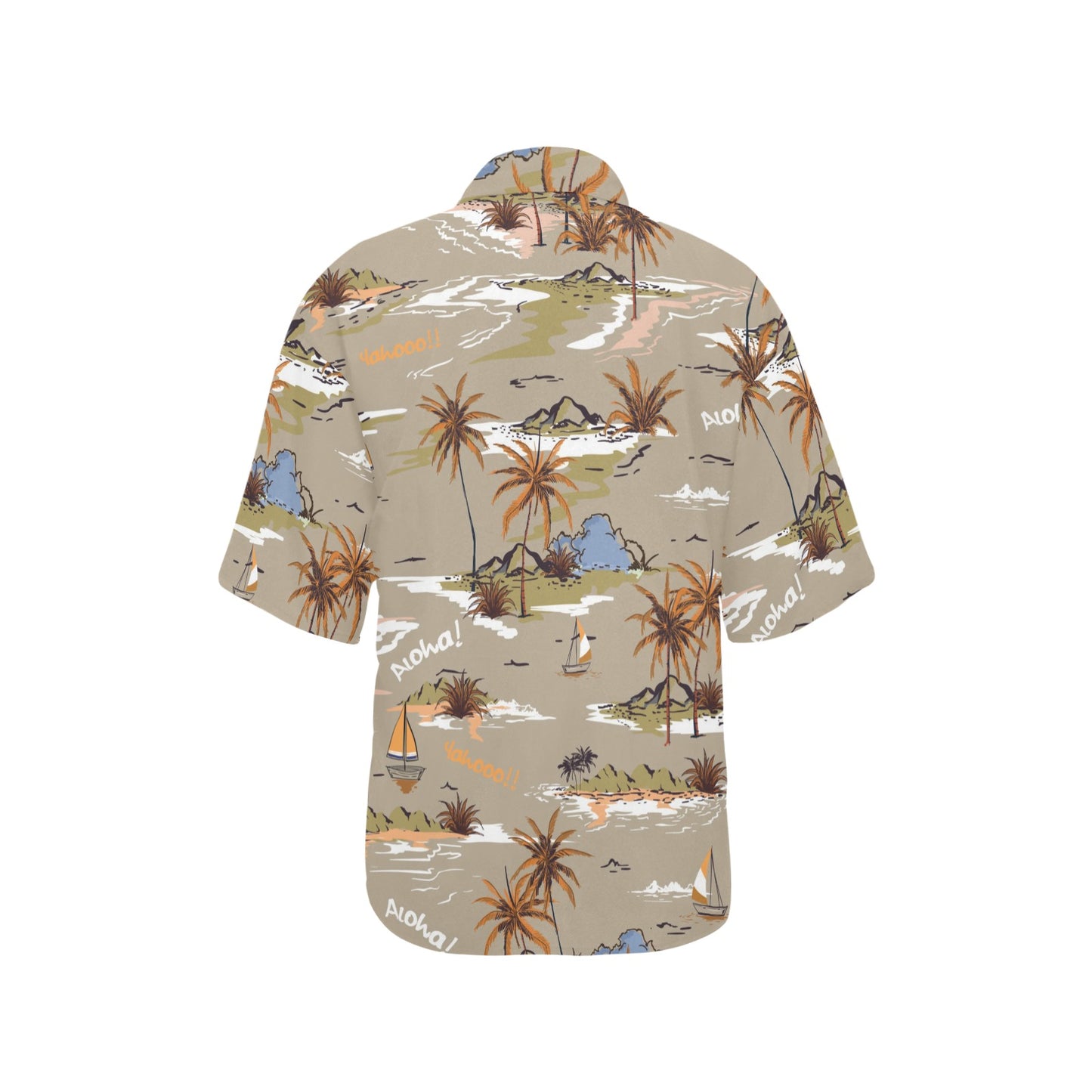 Pacific island Pattern Print Design A05 Women's Hawaiian Shirt