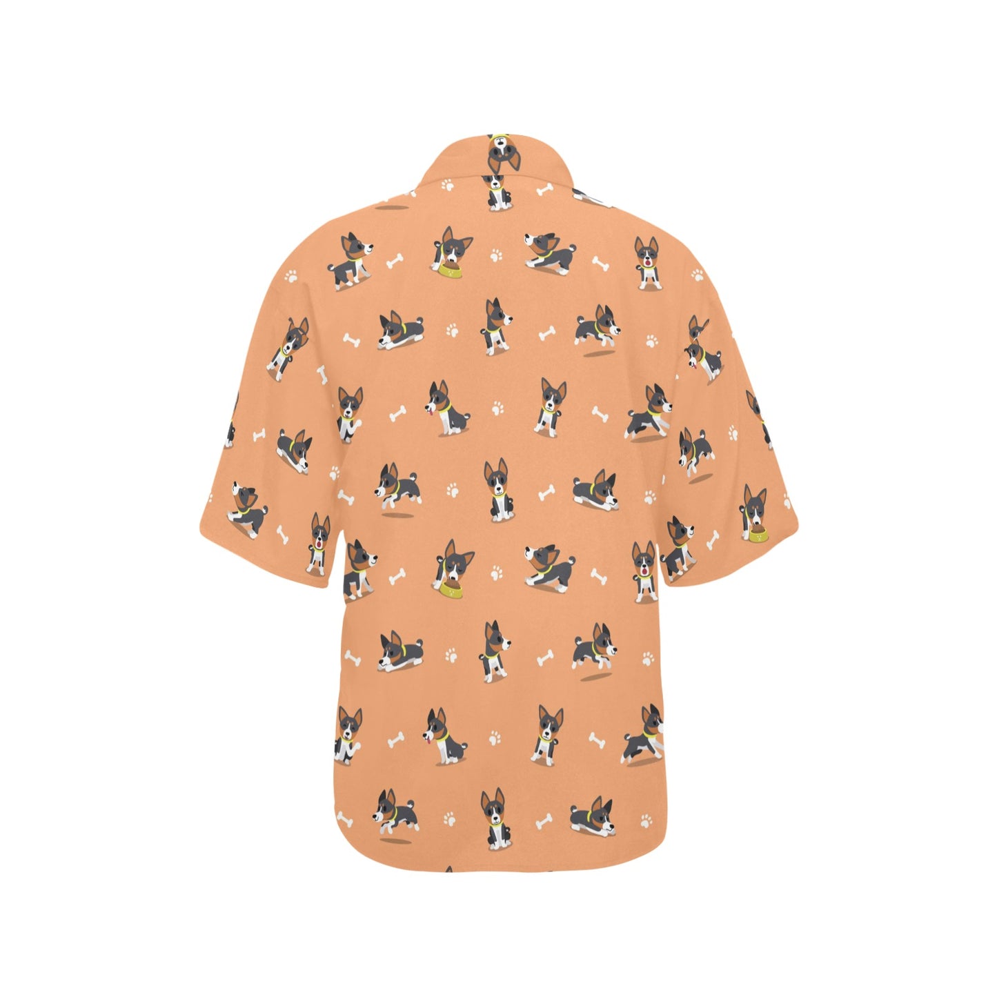 Basenji Pattern Print Design 01 Women's Hawaiian Shirt