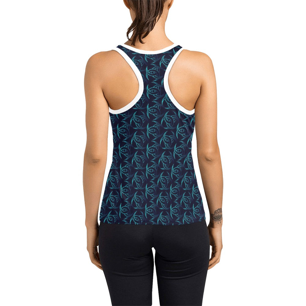 Vikings Print Design LKS302 Women's Racerback Tank Top