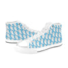 Sea Lion Print Design LKS402 High Top Women's White Shoes