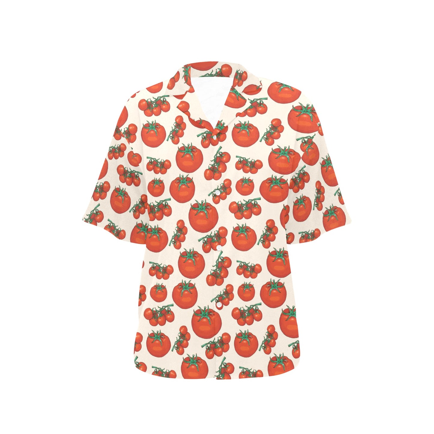 Tomato Print Design LKS302 Women's Hawaiian Shirt