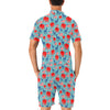 Donkey Red Elephant Pattern Print Design 03 Men's Romper