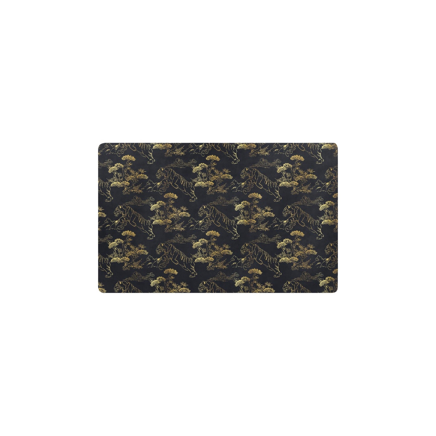 Tiger Japan Style Print Design LKS305 Kitchen Mat