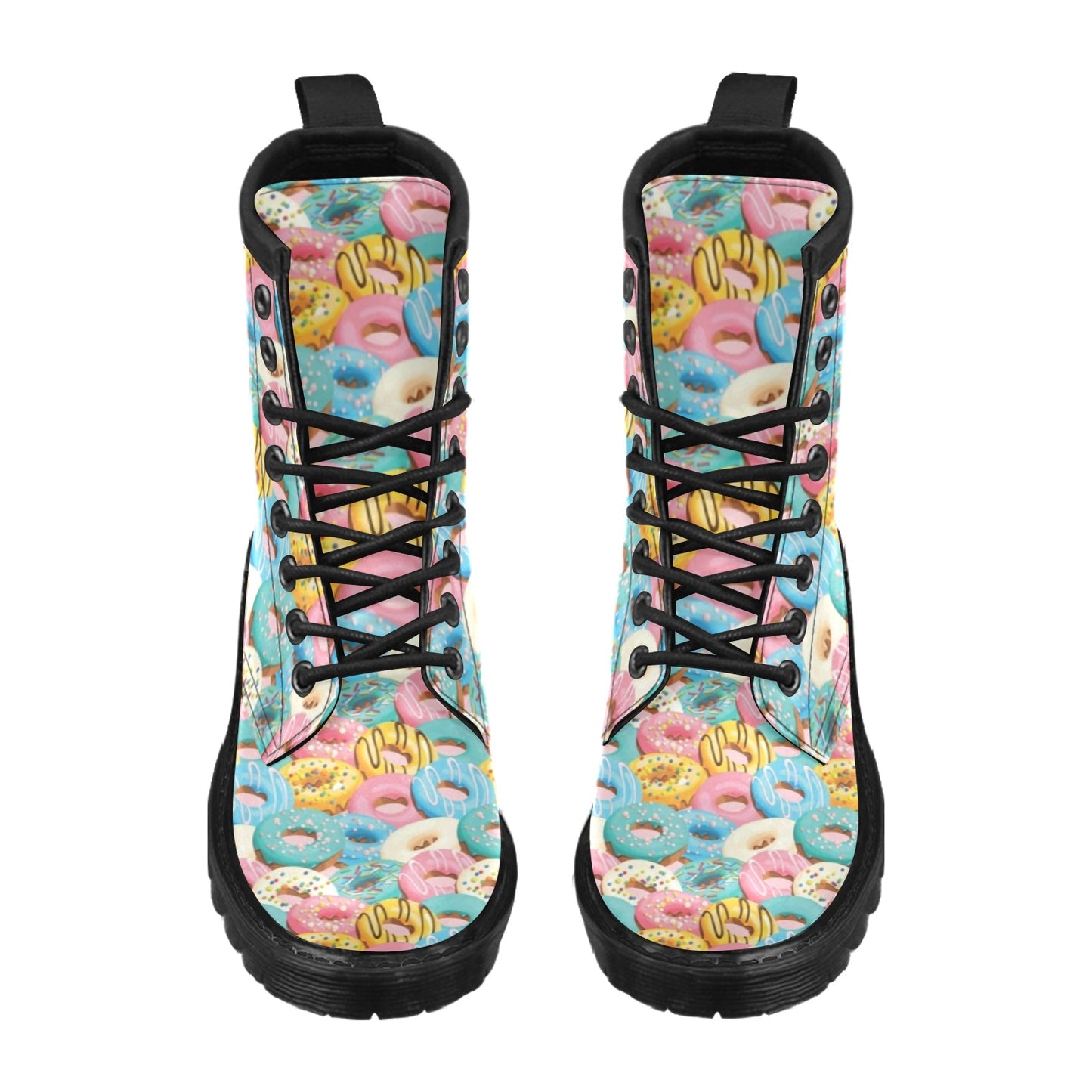Donut Pattern Print Design DN01 Women's Boots