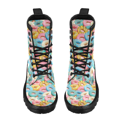 Donut Pattern Print Design DN01 Women's Boots
