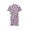 Leopard Pink Skin Print Men's Romper