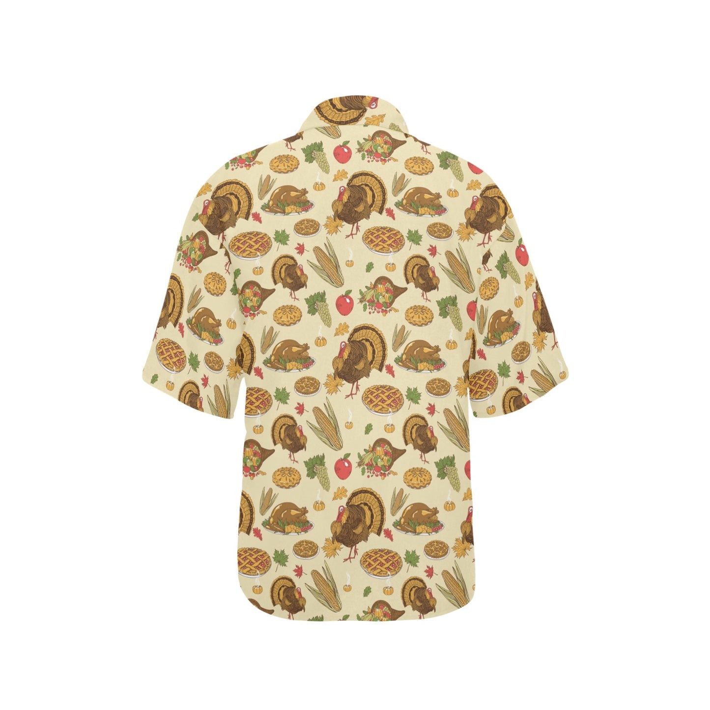 Thanksgiving Print Design LKS302 Women's Hawaiian Shirt