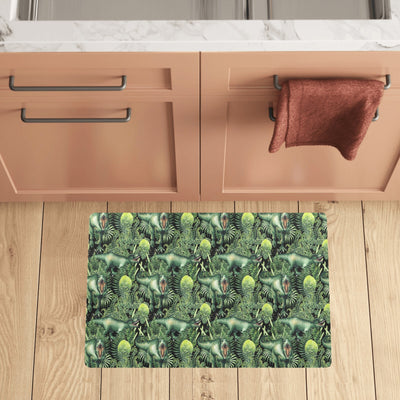 Dinosaur T Rex Print Pattern Kitchen Mat