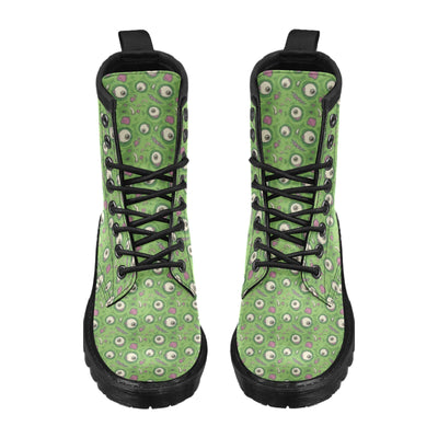Zombie Eyes Design Pattern Print Women's Boots
