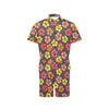 Hibiscus Pattern Print Design HB024 Men's Romper