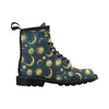 Gold Sun Moon Face Women's Boots