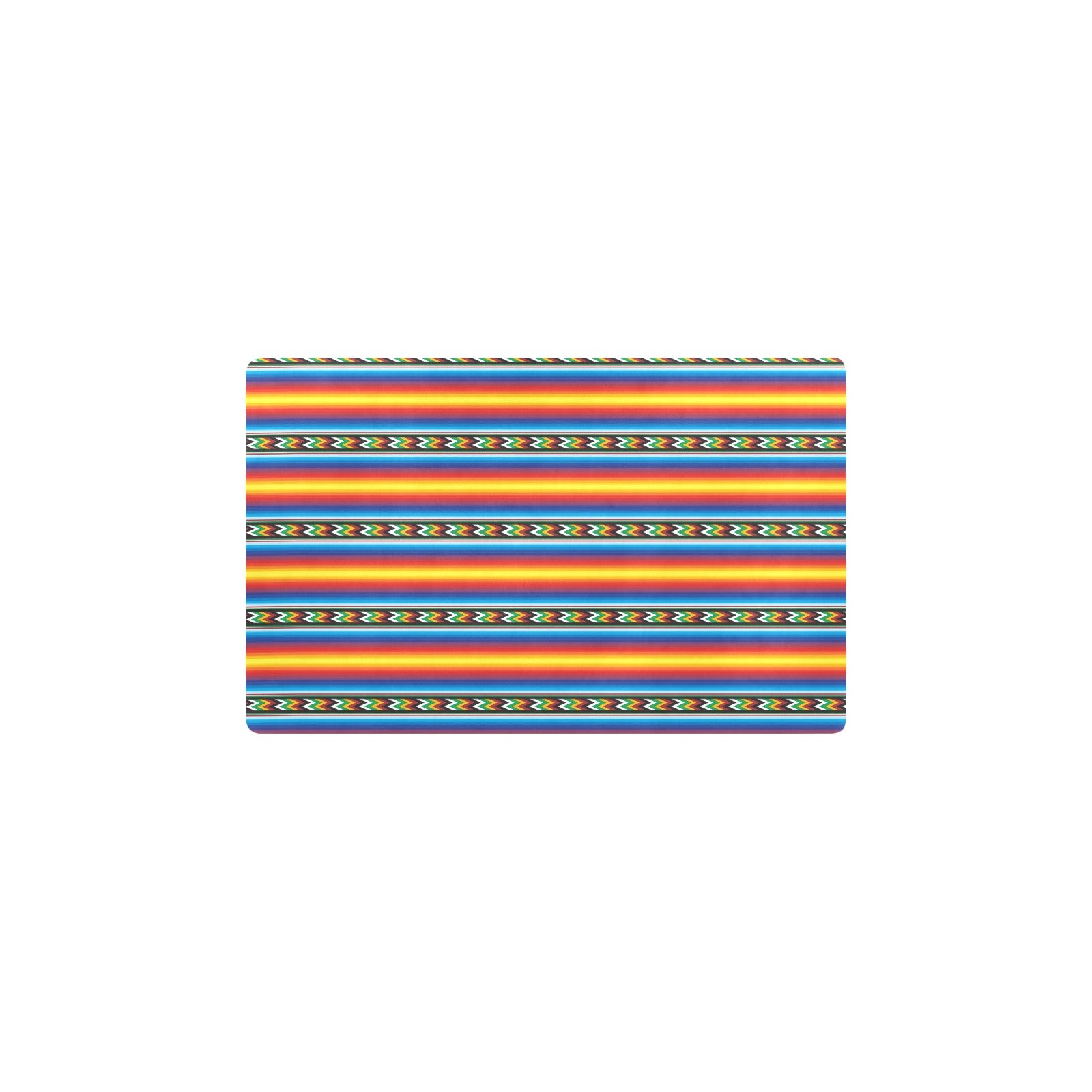 Mexican Blanket ZigZag Print Pattern Kitchen Mat