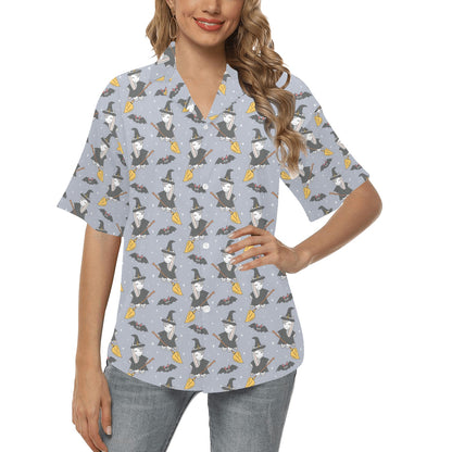 Witch Print Design LKS307 Women's Hawaiian Shirt