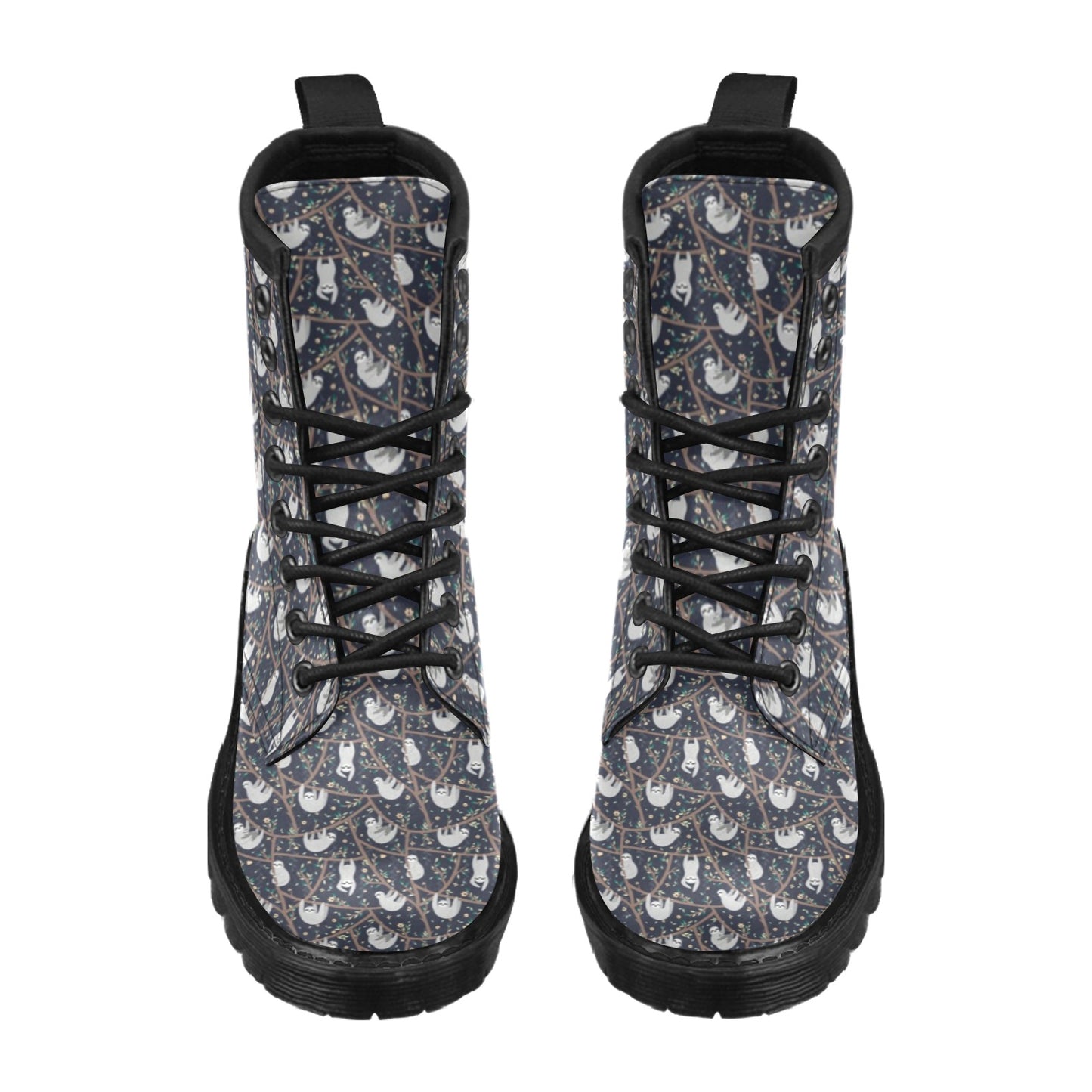 Sloth Happy Design Themed Print Women's Boots