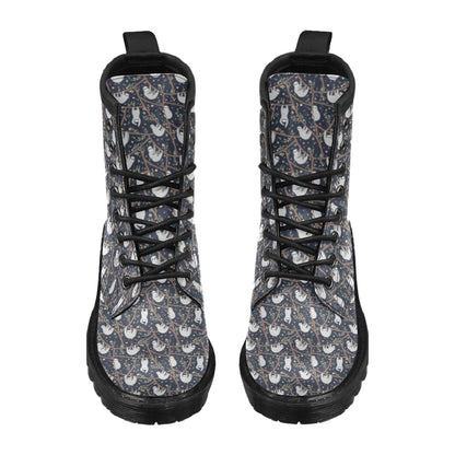 Sloth Happy Design Themed Print Women's Boots