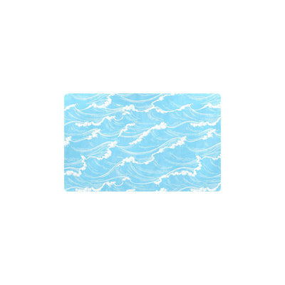 Ocean Wave Pattern Print Design A01 Kitchen Mat