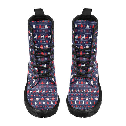Reindeer Print Design LKS404 Women's Boots
