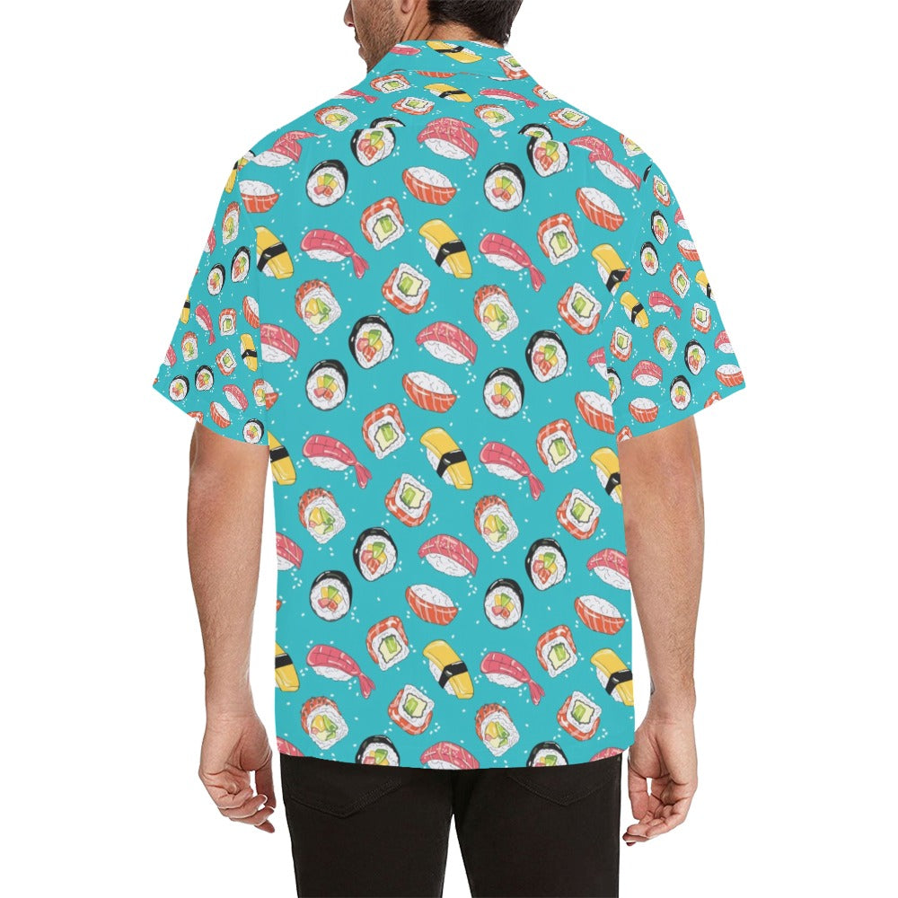 Sushi Print Design LKS305 Men's Hawaiian Shirt
