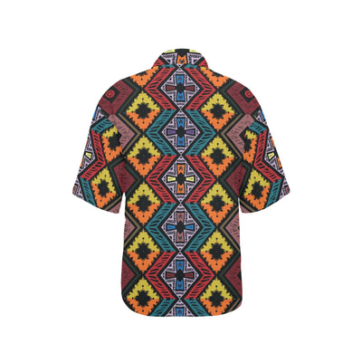 African Pattern Print Design 08 Women's Hawaiian Shirt