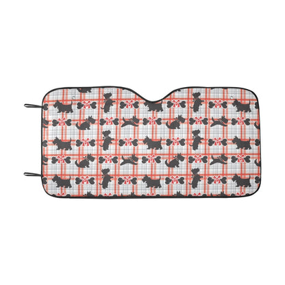 Scottish Terriers Print Design LKS3014 Car front Windshield Sun Shade