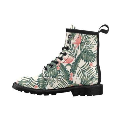 Tropical Flower Palm Leaves Women's Boots