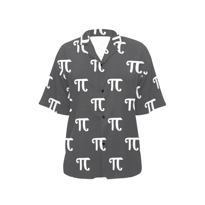 Pi Day Pattern Print Design A01 Women's Hawaiian Shirt