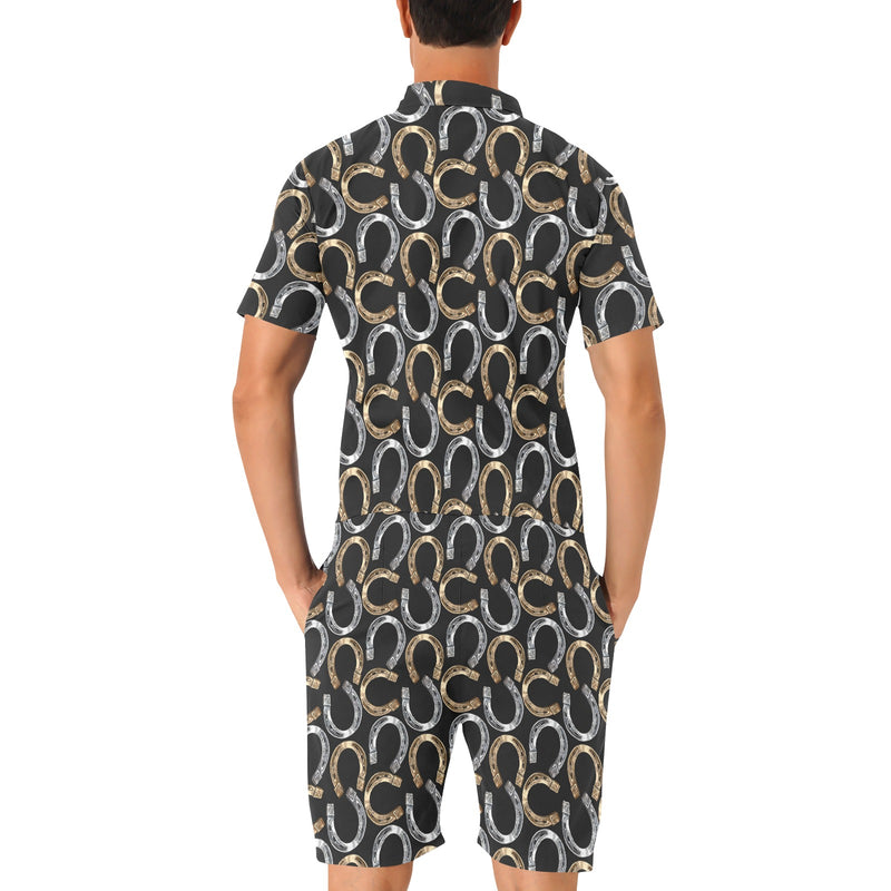 Horseshoe Print Design LKS305 Men's Romper