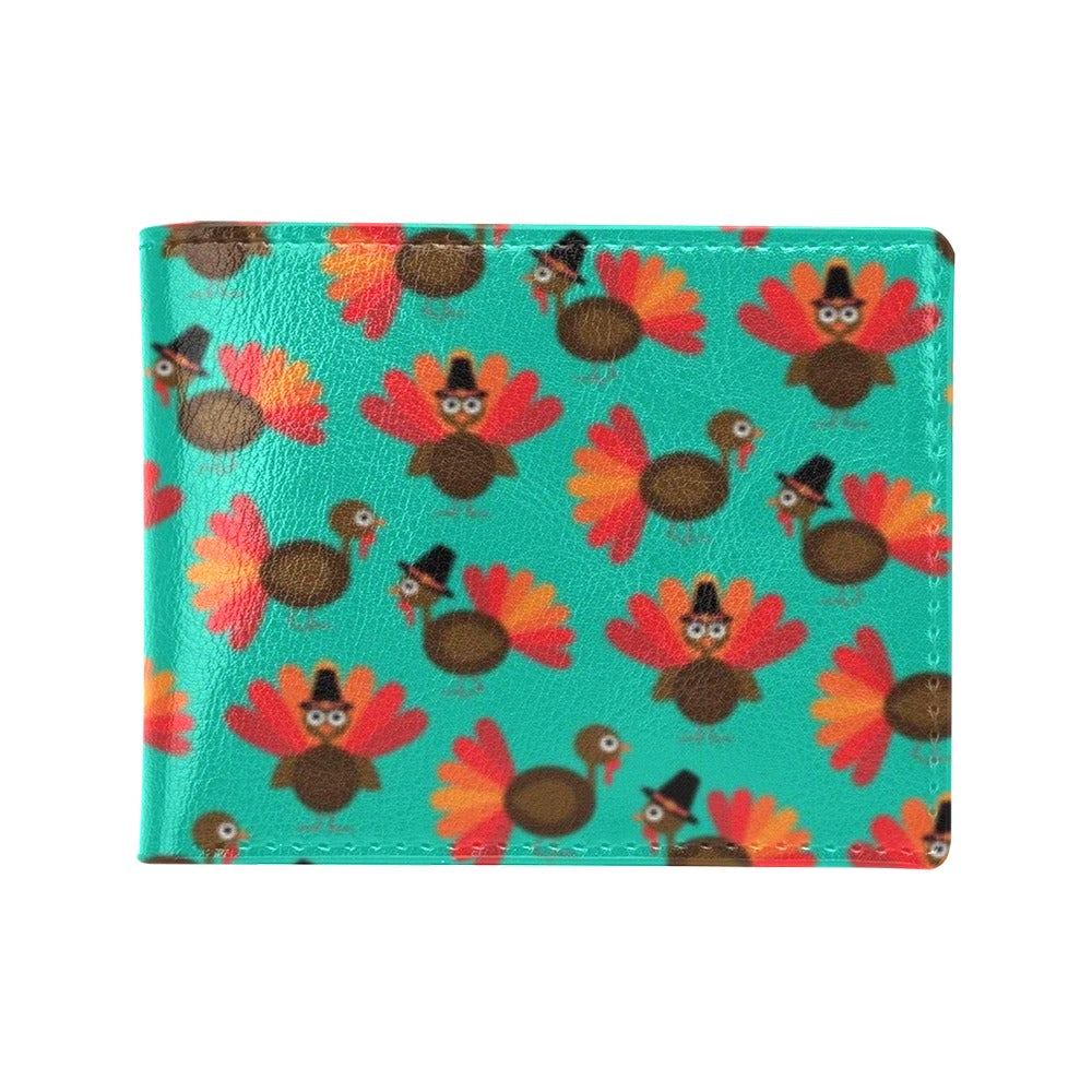 Thanksgiving Print Design LKS307 Men's ID Card Wallet